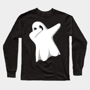 Dabbing Funny Ghost Halloween Long Sleeve T-Shirt